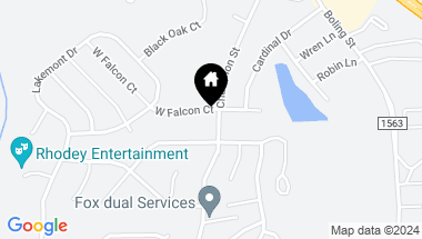 Map of 374 W Falcon Court, Clayton NC, 27520