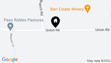 Map of 6425 Union Road, Paso Robles CA, 93446