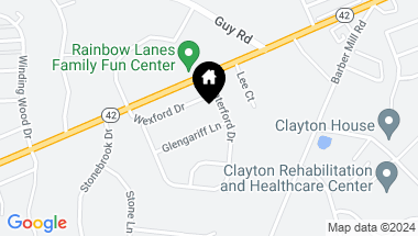 Map of 105 Glengariff Lane, Clayton NC, 27520