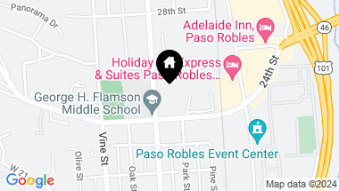 Map of 2432 Spring Street, Paso Robles CA, 93446