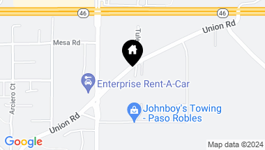 Map of 2912 Union Road, Paso Robles CA, 93446