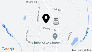 Map of 108 Pinehurst Lane, Newton NC, 28658