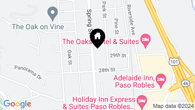 Map of 2906 Spring Street, Paso Robles CA, 93446