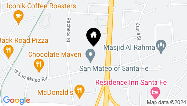 Map of 601 W San Mateo Street 6, Santa Fe NM, 87505