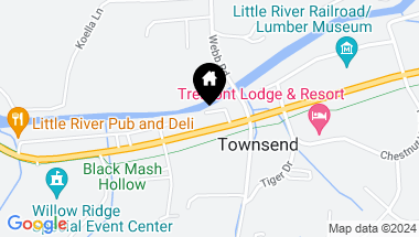 Map of 7651 E Lamar Alexander Pkwy, Townsend TN, 37882