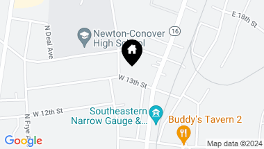 Map of 120 W 13th Street, Newton NC, 28658