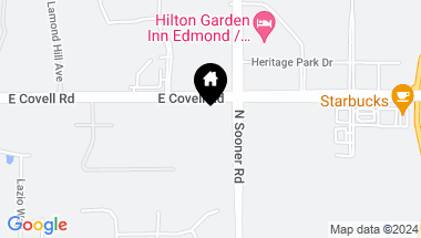 Map of E Covell Road, Edmond OK, 73034