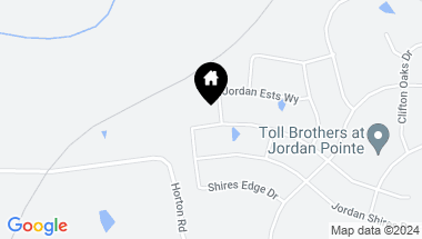 Map of 3672 Jordan Estates Way, New Hill NC, 27562