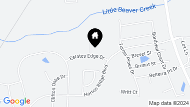 Map of 2625 Beaver Ridge Drive, New Hill NC, 27562