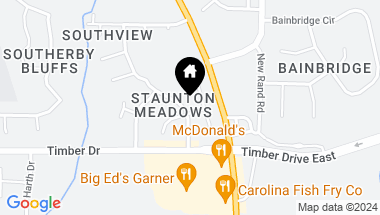 Map of 102 Eagle Tavern Drive, Garner NC, 27529