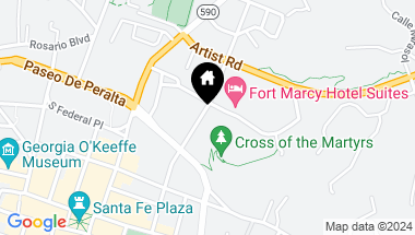 Map of 335 Otero Street, Santa Fe NM, 87501