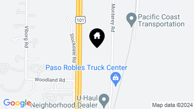 Map of 6229 Monterey Road, Paso Robles CA, 93446