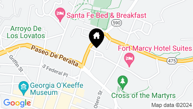 Map of 110 Kearny Road, Santa Fe NM, 87501