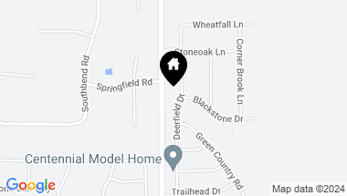 Map of 4925 Deerfield Drive, Edmond OK, 73034