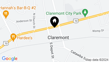 Map of 3279 E Main Street, Claremont NC, 28610