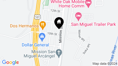 Map of 1023 Mission Street, San Miguel CA, 93451