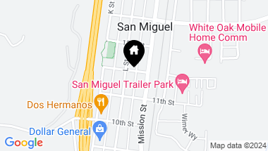 Map of 346 12th Street, San Miguel CA, 93451