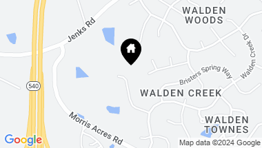Map of 2522 Walden Woods Drive, Apex NC, 27523