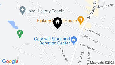 Map of 89 19th Avenue NW, Hickory NC, 28601