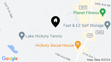 Map of 145 21st Avenue NW, Hickory NC, 28601