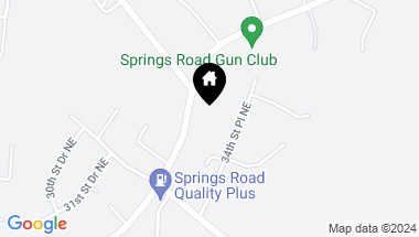Map of 3390 Springs Road, Hickory NC, 28601