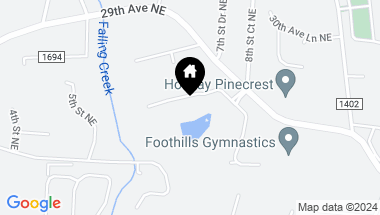 Map of 808 Wynnshire Drive, Hickory NC, 28601