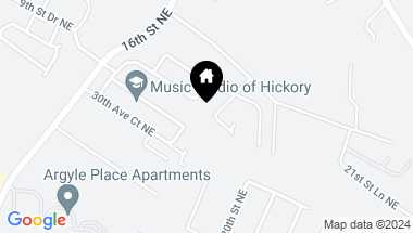 Map of 3115 18th Street NE, Hickory NC, 28601