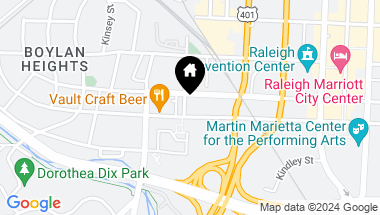 Map of 617 S West Street, Raleigh NC, 27601