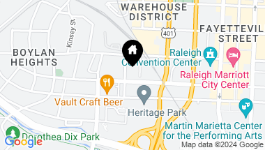 Map of 523 S West Street # 504, Raleigh NC, 27601