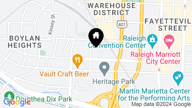 Map of 523 S West Street # 402, Raleigh NC, 27601