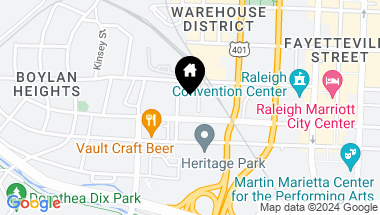 Map of 523 S West Street # 303, Raleigh NC, 27601