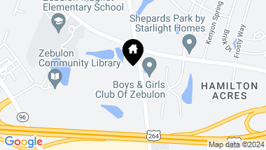 Map of 1309 Shepard School Road, Zebulon NC, 27597