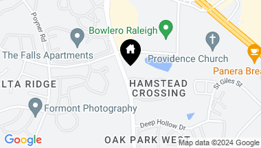 Map of 5674 Hamstead Crossing, Raleigh NC, 27612
