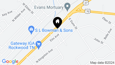 Map of 649 ELM Ave, Rockwood TN, 37854