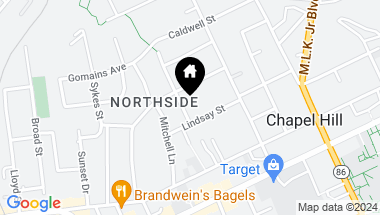 Map of 408 Cotton Street, Chapel Hill NC, 27516
