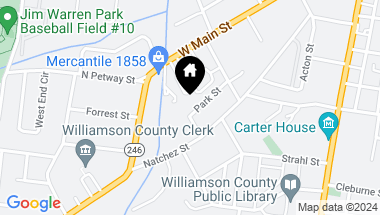 Map of 1128 Park St, Franklin TN, 37064
