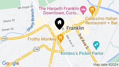 Map of 416 Main Street, Franklin TN, 37064