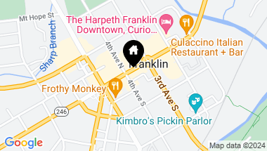 Map of 341 Main St, Franklin TN, 37064