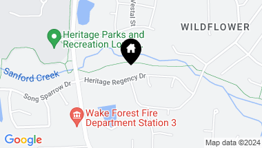 Map of 401 Heritage Regency Drive, Wake Forest NC, 27587