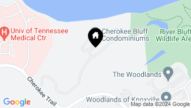 Map of 2020 Cherokee Bluff Drive, Knoxville TN, 37920