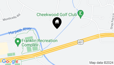 Map of 285 Spencer Creek Rd, Franklin TN, 37069