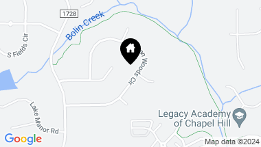 Map of 209 Hogan Woods Circle, Chapel Hill NC, 27516