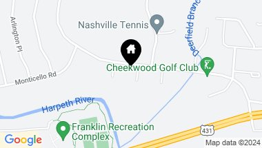 Map of 207 Cheekwood Ct, Franklin TN, 37069