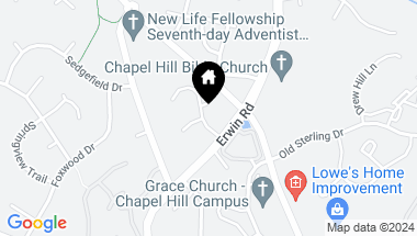 Map of 100 River Birch Lane, Chapel Hill NC, 27514