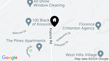 Map of 1325 Francis Station Drive, Knoxville TN, 37909