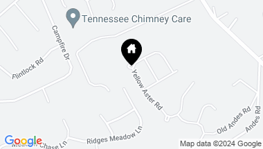 Map of 8528 Yellow Aster Rd, Knoxville TN, 37931