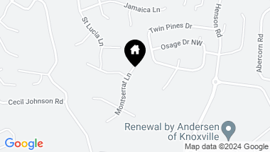 Map of 4206 Montserrat Lane, Knoxville TN, 37921
