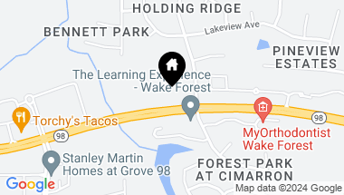 Map of 1105 Springdale Drive, Wake Forest NC, 27587