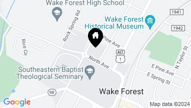 Map of 238 N Main Street, Wake Forest NC, 27587