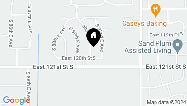 Map of 11985 S 91st East Avenue, Bixby OK, 74008